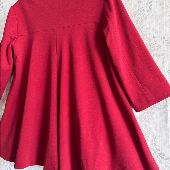 Spiegel Raspberry Red Notched Collar Coat - Picture 11 of 13